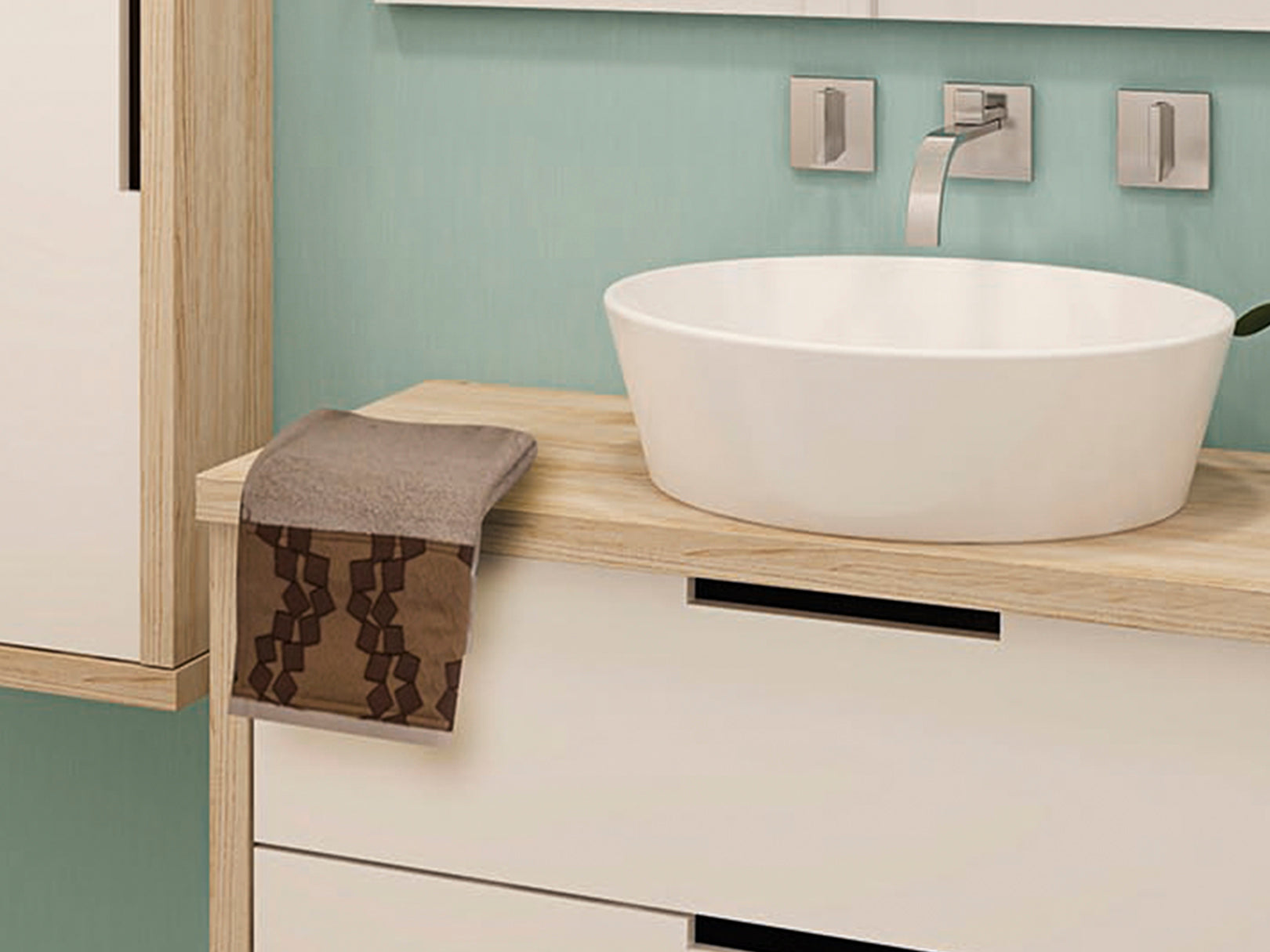 JUEGO DE BAÑO CON TOALLA AMSTERDAM