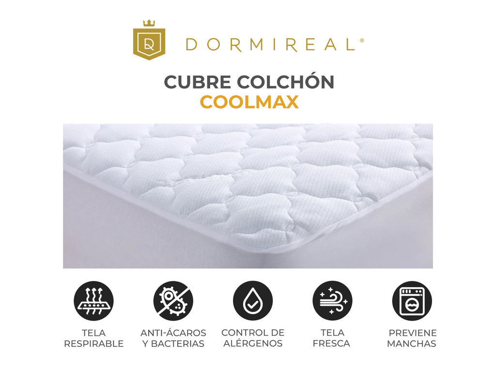 PROTECTOR DE COLCHÓN COOLMAX ACOLCHADO