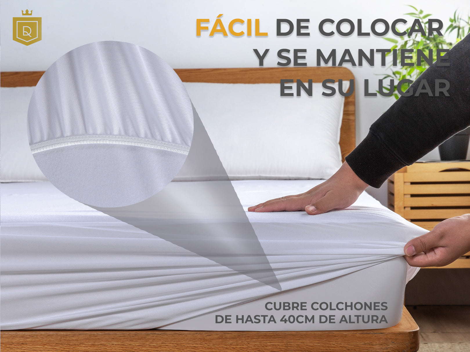 PROTECTOR DE COLCHÓN COOLMAX ACOLCHADO