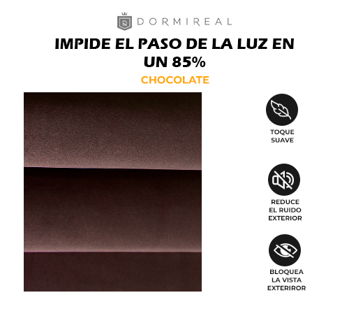 CORTINA BLACKOUT CHOCOLATE DE PRESILLA