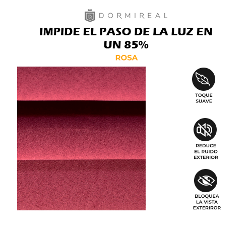CORTINA ENERGY SAVER DUSTY ROSE DE PRESILLA