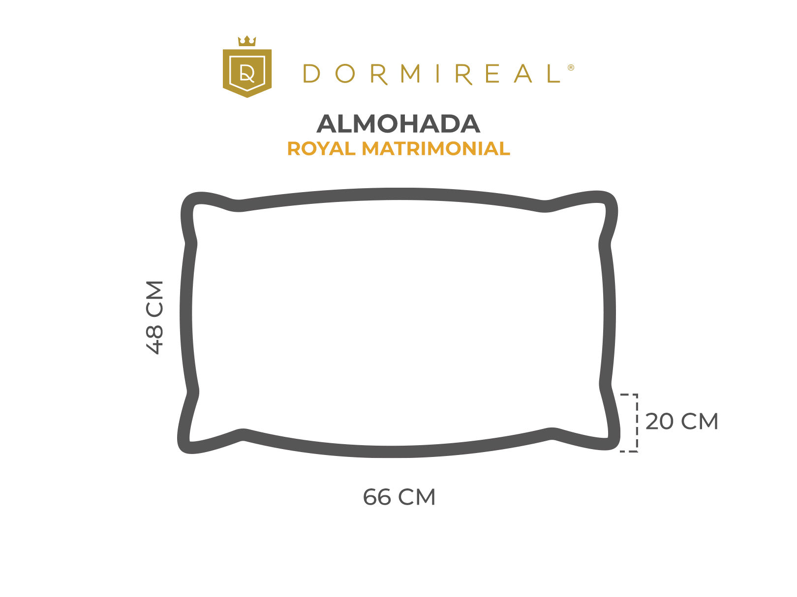 ALMOHADA ROYAL MATRIMONIAL CON CIERRE