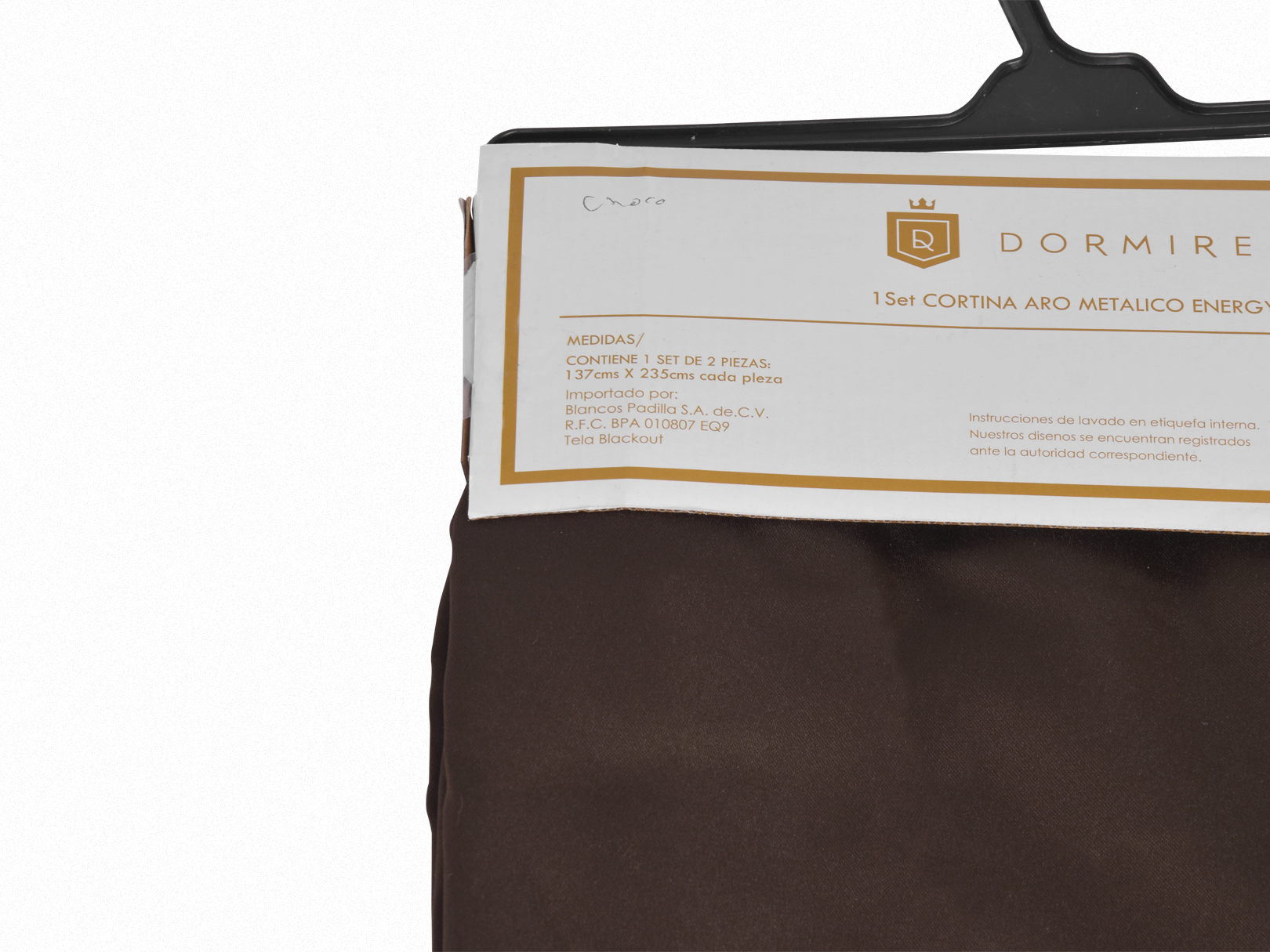 CORTINA ENERGY SAVER CHOCOLATE DE ARGOLLAS