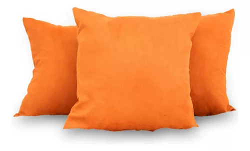 COJÍN NARANJA LISO