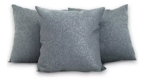 COJÍN GRIS FLORAL