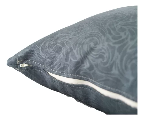 COJÍN GRIS FLORAL